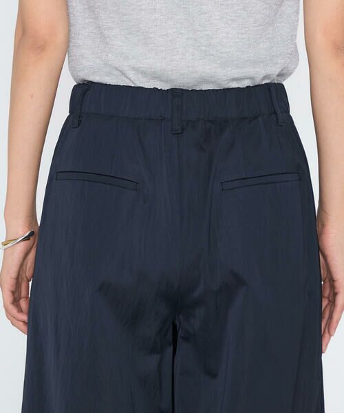 COMME CA PLATINUM / コムサ・プラチナ その他パンツ | ヴィスコースレープサテン サイドタックワイドパンツ | 詳細18