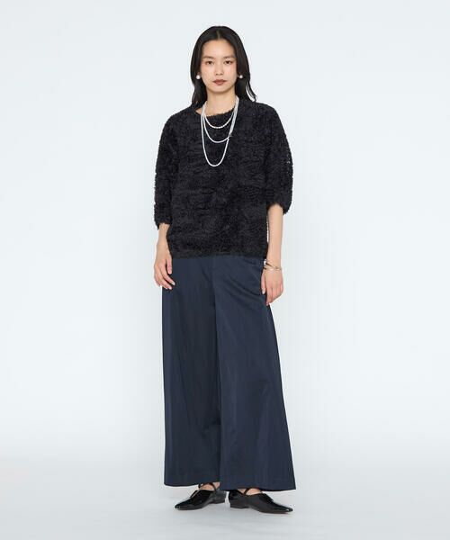 COMME CA PLATINUM / コムサ・プラチナ その他パンツ | ヴィスコースレープサテン サイドタックワイドパンツ | 詳細10