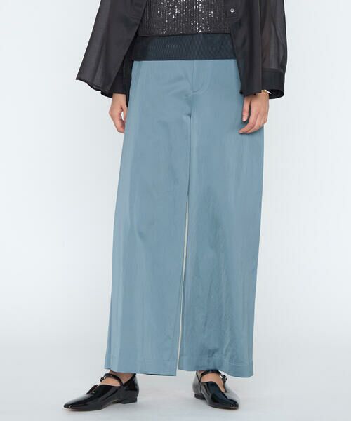 COMME CA PLATINUM / コムサ・プラチナ その他パンツ | ヴィスコースレープサテン サイドタックワイドパンツ | 詳細23