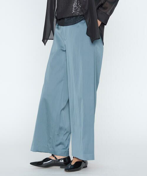 COMME CA PLATINUM / コムサ・プラチナ その他パンツ | ヴィスコースレープサテン サイドタックワイドパンツ | 詳細24