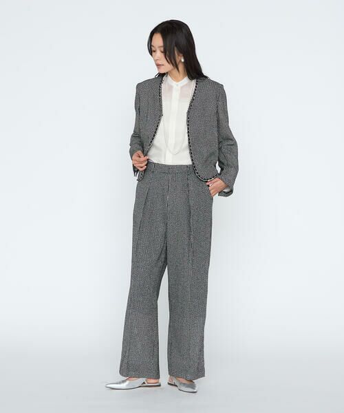 COMME CA PLATINUM / コムサ・プラチナ その他パンツ | カラミツイード ワイドパンツ | 詳細7