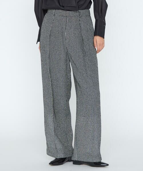 COMME CA PLATINUM / コムサ・プラチナ その他パンツ | カラミツイード ワイドパンツ（05:オフ×ブラック）