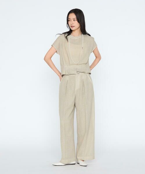 COMME CA PLATINUM / コムサ・プラチナ その他パンツ | カラミツイード ワイドパンツ | 詳細19