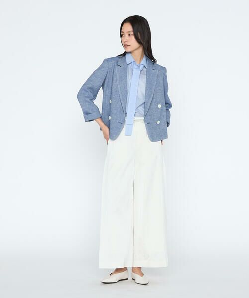 COMME CA PLATINUM / コムサ・プラチナ その他アウター | デニム調シャンブレーツイル ショートジャケット | 詳細1