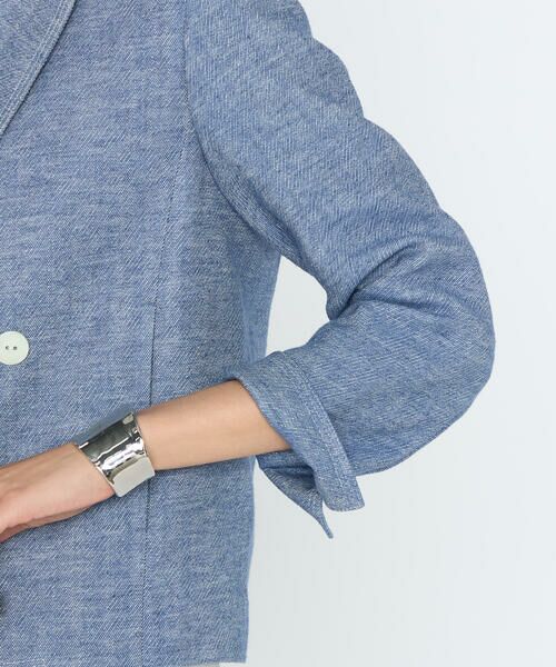 COMME CA PLATINUM / コムサ・プラチナ その他アウター | デニム調シャンブレーツイル ショートジャケット | 詳細11
