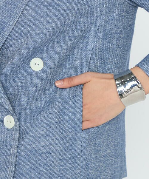 COMME CA PLATINUM / コムサ・プラチナ その他アウター | デニム調シャンブレーツイル ショートジャケット | 詳細12
