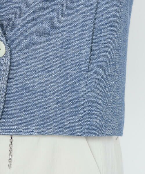 COMME CA PLATINUM / コムサ・プラチナ その他アウター | デニム調シャンブレーツイル ショートジャケット | 詳細13