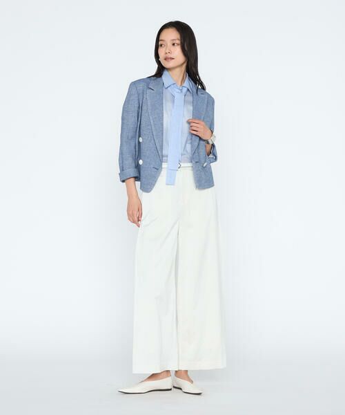 COMME CA PLATINUM / コムサ・プラチナ その他アウター | デニム調シャンブレーツイル ショートジャケット | 詳細3