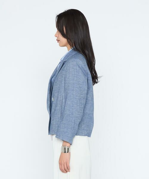 COMME CA PLATINUM / コムサ・プラチナ その他アウター | デニム調シャンブレーツイル ショートジャケット | 詳細7