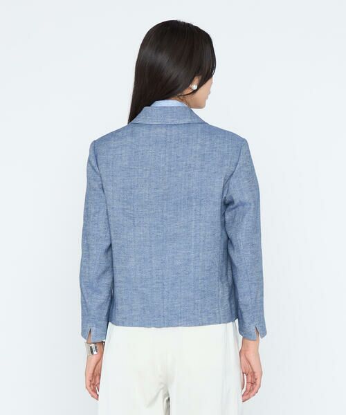 COMME CA PLATINUM / コムサ・プラチナ その他アウター | デニム調シャンブレーツイル ショートジャケット | 詳細8