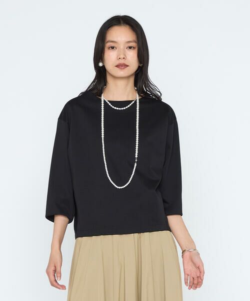 COMME CA PLATINUM / コムサ・プラチナ カットソー | スーピマコットンポンチ プルオーバー | 詳細8