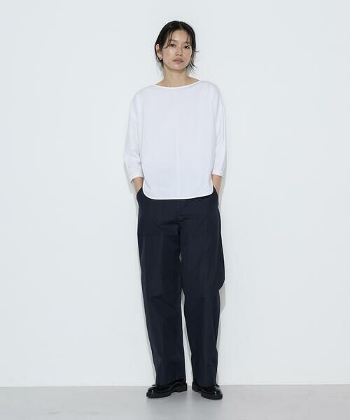 COMME CA PLATINUM / コムサ・プラチナ カットソー | トリコット ボートネックプルオーバー | 詳細1