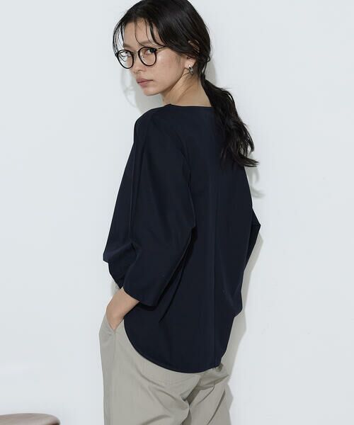 COMME CA PLATINUM / コムサ・プラチナ カットソー | トリコット ボートネックプルオーバー | 詳細10