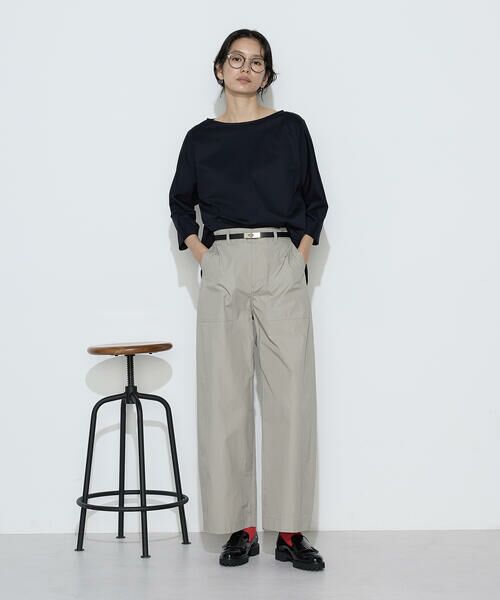 COMME CA PLATINUM / コムサ・プラチナ カットソー | トリコット ボートネックプルオーバー | 詳細6