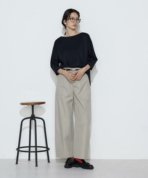 COMME CA PLATINUM / コムサ・プラチナ カットソー | トリコット ボートネックプルオーバー | 詳細7