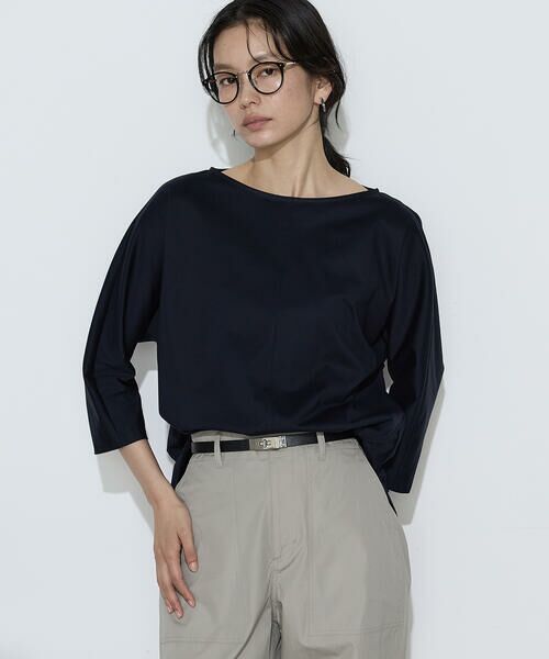 COMME CA PLATINUM / コムサ・プラチナ カットソー | トリコット ボートネックプルオーバー | 詳細8