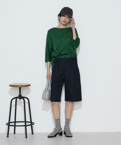 COMME CA PLATINUM / コムサ・プラチナ カットソー | トリコット ボートネックプルオーバー | 詳細12