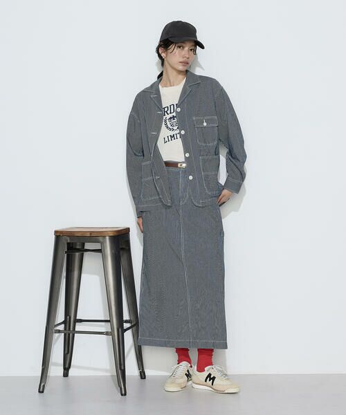 COMME CA PLATINUM / コムサ・プラチナ ロング・マキシ丈スカート | ヒッコリー スカート | 詳細6