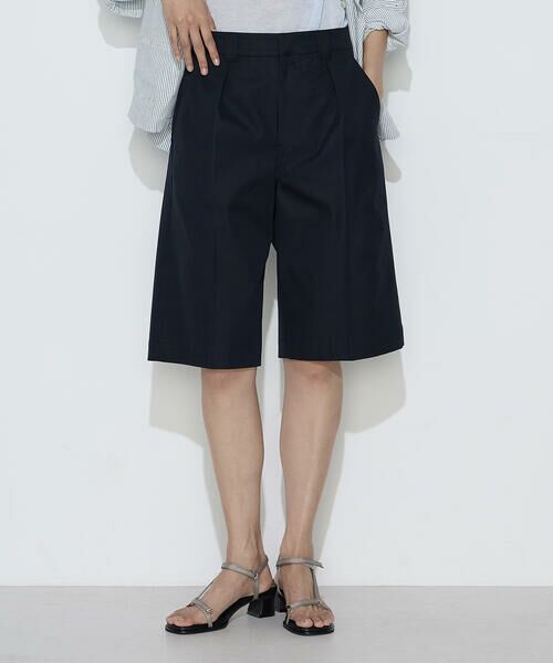 COMME CA PLATINUM / コムサ・プラチナ ショート・ハーフ・半端丈パンツ | コンパクトクロス ハーフパンツ | 詳細4