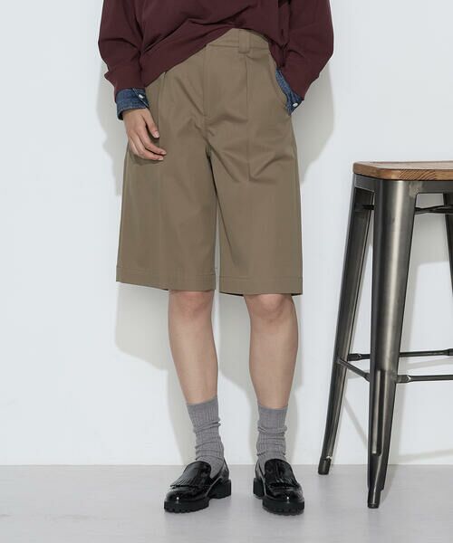 COMME CA PLATINUM / コムサ・プラチナ ショート・ハーフ・半端丈パンツ | コンパクトクロス ハーフパンツ | 詳細8