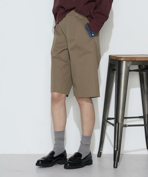 COMME CA PLATINUM / コムサ・プラチナ ショート・ハーフ・半端丈パンツ | コンパクトクロス ハーフパンツ | 詳細9