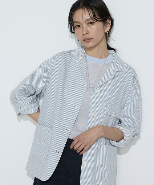 COMME CA PLATINUM / コムサ・プラチナ その他アウター | ヒッコリー カバーオール(01:ホワイト)