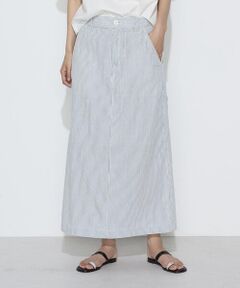 COMME CA PLATINUM / コムサ・プラチナ ロング・マキシ丈スカート | 〔 +サイズ 〕 ヒッコリー スカート