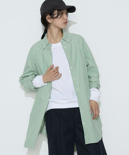 COMME CA PLATINUM / コムサ・プラチナ シャツ・ブラウス | 〔 +サイズ 〕 タイプライター ストライプシャツ | 詳細2