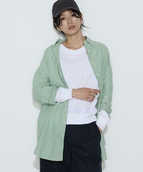 COMME CA PLATINUM / コムサ・プラチナ シャツ・ブラウス | 〔 +サイズ 〕 タイプライター ストライプシャツ | 詳細5