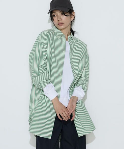 COMME CA PLATINUM / コムサ・プラチナ シャツ・ブラウス | 〔 +サイズ 〕 タイプライター ストライプシャツ | 詳細6