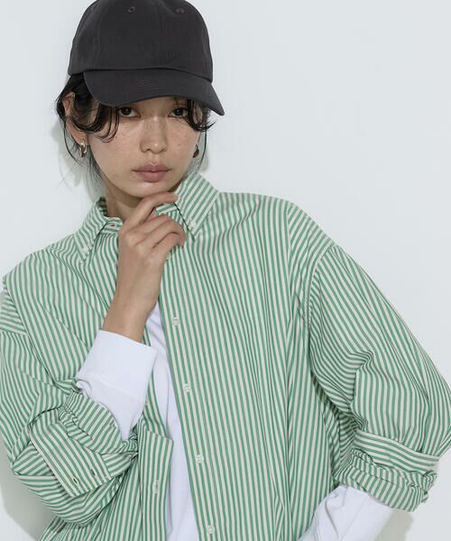 COMME CA PLATINUM / コムサ・プラチナ シャツ・ブラウス | 〔 +サイズ 〕 タイプライター ストライプシャツ | 詳細9
