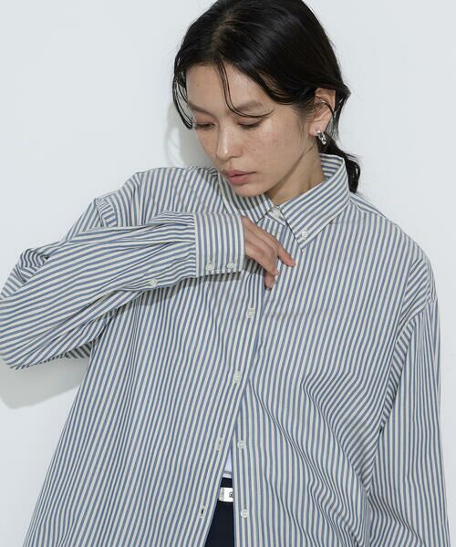 COMME CA PLATINUM / コムサ・プラチナ シャツ・ブラウス | 〔 +サイズ 〕 タイプライター ストライプシャツ | 詳細13