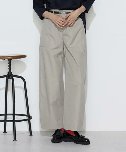 COMME CA PLATINUM / コムサ・プラチナ その他パンツ | 〔 +サイズ 〕 タイプライター ベイカーパンツ(20:カーキ)