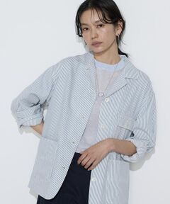 COMME CA PLATINUM / コムサ・プラチナ その他アウター | 〔 +サイズ 〕 ヒッコリー カバーオール