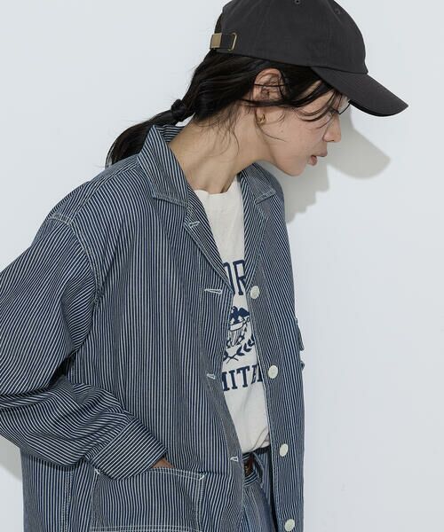 COMME CA PLATINUM / コムサ・プラチナ その他アウター | 〔 +サイズ 〕 ヒッコリー カバーオール | 詳細9