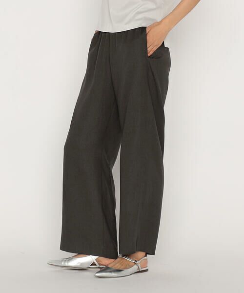 COMME CA PLATINUM / コムサ・プラチナ その他パンツ | 麻調合繊 ワイドパンツ | 詳細3