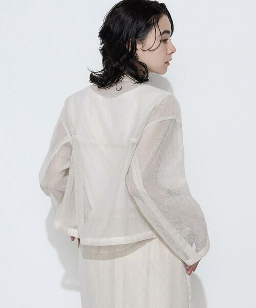 COMME CA PLATINUM / コムサ・プラチナ ブルゾン | 【セットアップ対応】リネンシアーラッセル ブルゾン | 詳細13