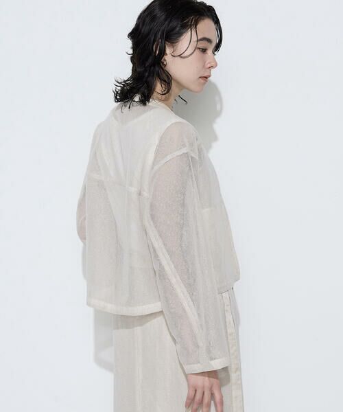 COMME CA PLATINUM / コムサ・プラチナ ブルゾン | 【セットアップ対応】リネンシアーラッセル ブルゾン | 詳細14