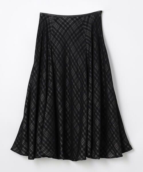 COMME CA PLATINUM / コムサ・プラチナ ロング・マキシ丈スカート | 【セットアップ対応】接結チェック スカート | 詳細1