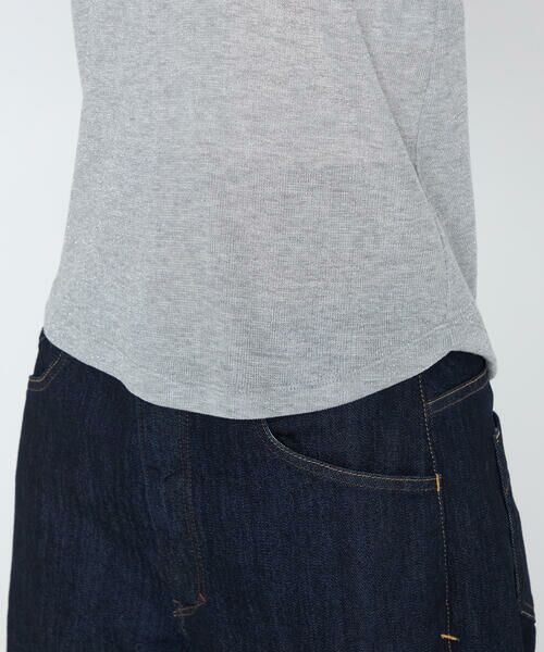 COMME CA PLATINUM / コムサ・プラチナ タンクトップ | メタリックテレコ タンクトップ | 詳細15