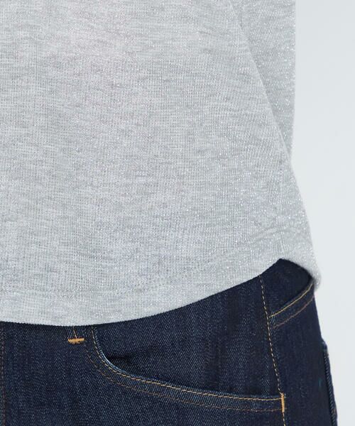 COMME CA PLATINUM / コムサ・プラチナ タンクトップ | メタリックテレコ タンクトップ | 詳細16