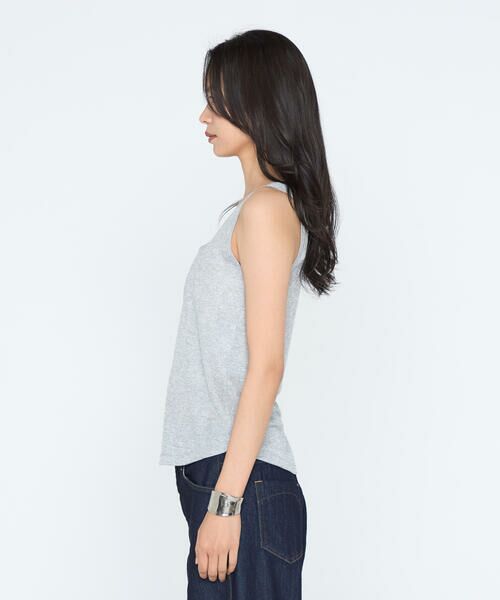 COMME CA PLATINUM / コムサ・プラチナ タンクトップ | メタリックテレコ タンクトップ | 詳細10