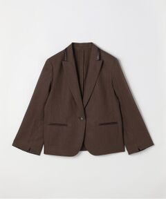 COMME CA PLATINUM / コムサ・プラチナ テーラードジャケット | 高密度リネンストレッチ トランスフォルメジャケット