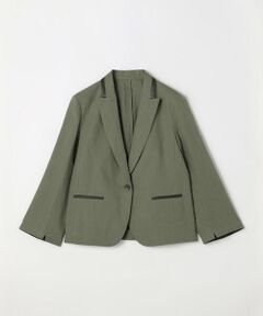 COMME CA PLATINUM / コムサ・プラチナ テーラードジャケット | 高密度リネンストレッチ トランスフォルメジャケット