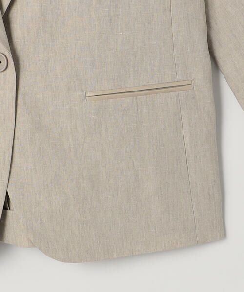 COMME CA PLATINUM / コムサ・プラチナ テーラードジャケット | 高密度リネンストレッチ トランスフォルメジャケット | 詳細11