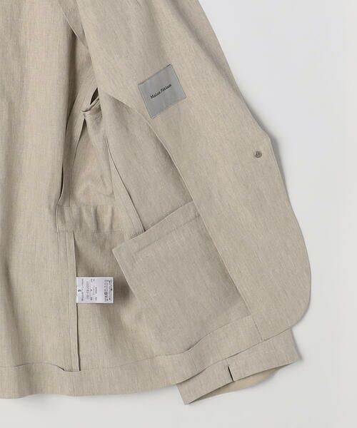 COMME CA PLATINUM / コムサ・プラチナ テーラードジャケット | 高密度リネンストレッチ トランスフォルメジャケット | 詳細13