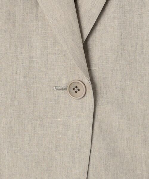 COMME CA PLATINUM / コムサ・プラチナ テーラードジャケット | 高密度リネンストレッチ トランスフォルメジャケット | 詳細14