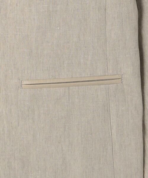 COMME CA PLATINUM / コムサ・プラチナ テーラードジャケット | 高密度リネンストレッチ トランスフォルメジャケット | 詳細10