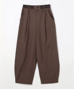 COMME CA PLATINUM / コムサ・プラチナ その他パンツ | 高密度リネンストレッチ バレルパンツ