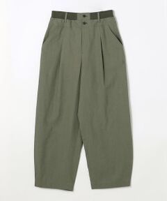 COMME CA PLATINUM / コムサ・プラチナ その他パンツ | 高密度リネンストレッチ バレルパンツ